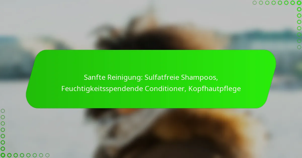 Sanfte Reinigung: Sulfatfreie Shampoos, Feuchtigkeitsspendende Conditioner, Kopfhautpflege